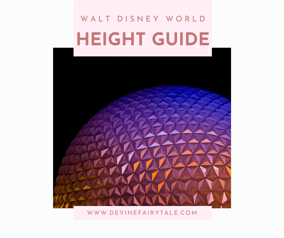 Walt Disney World Height Guide with Spaceship Earth Image