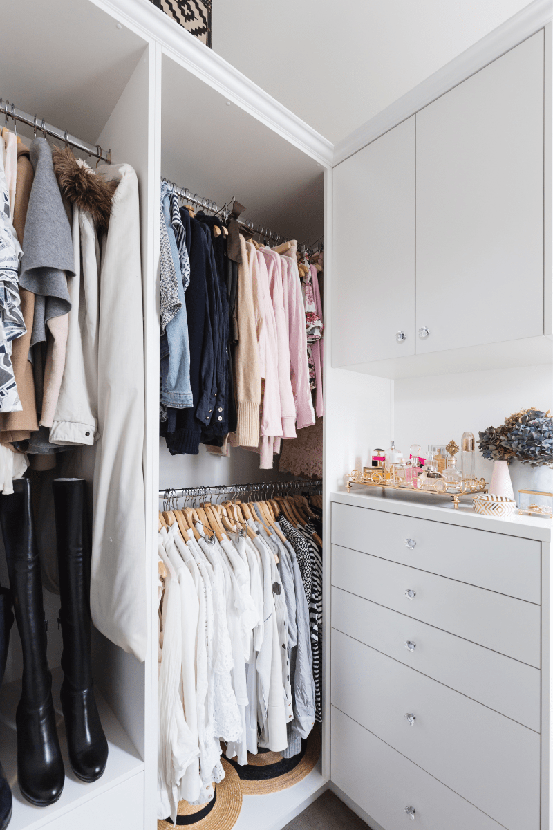 Closet Organizing Basics built in closet shelving and organization