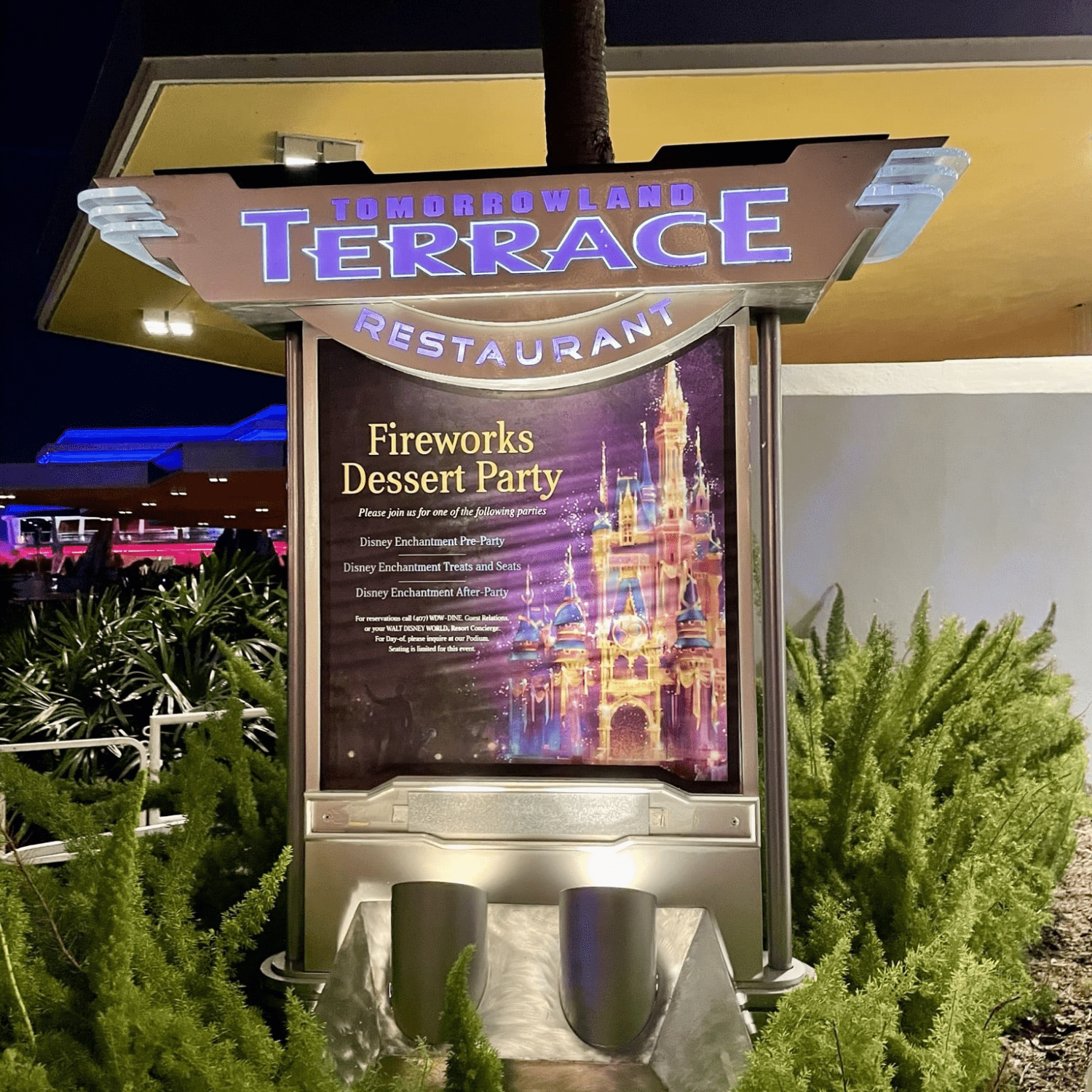 Magic Kingdom Dessert Party at Tomorrowland Terrace