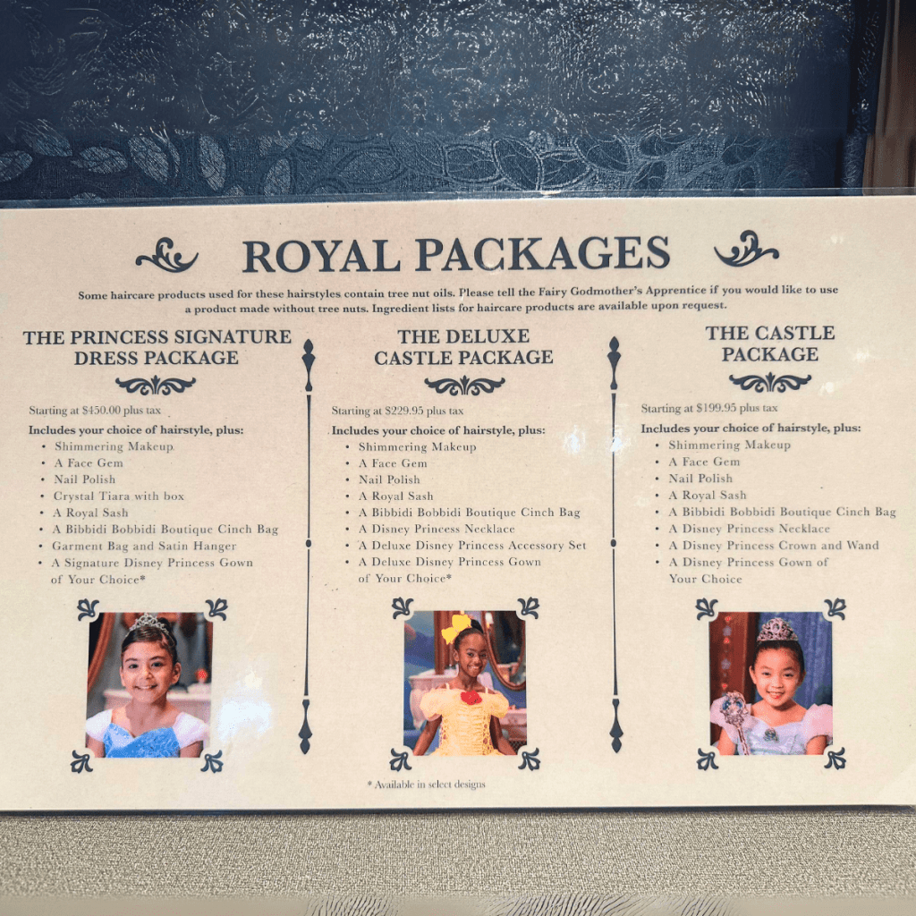 Bibbidi Bobbidi Boutique Packages