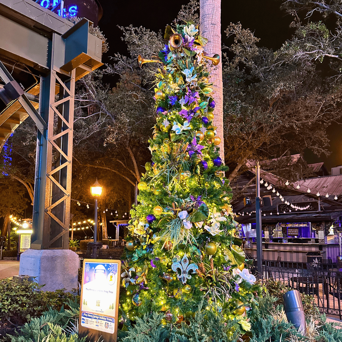The Disney Springs Christmas Tree Stroll is Free Holiday Magic