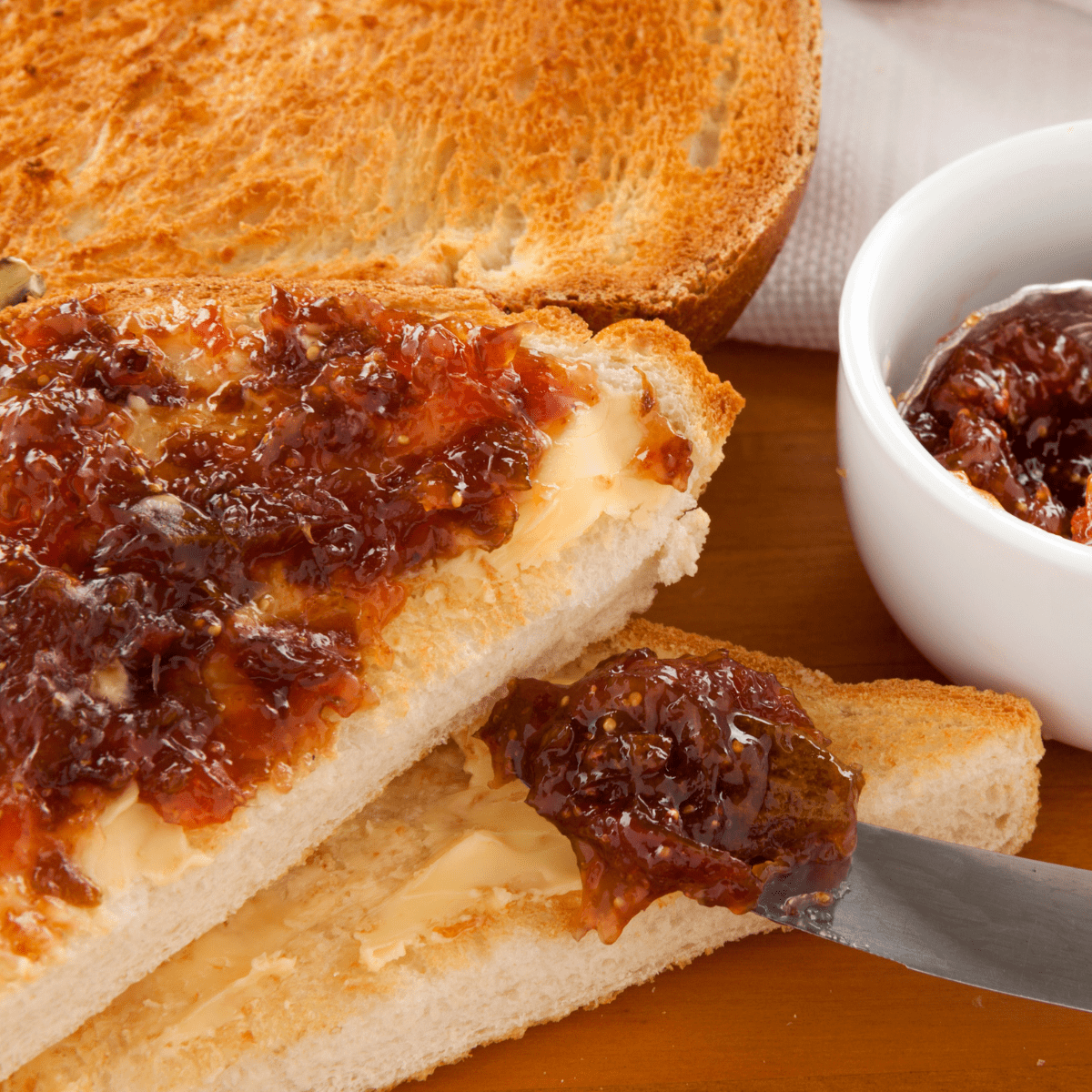 Vanilla Fig Jam on toast