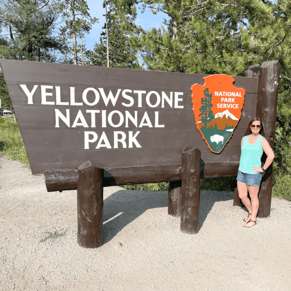 National Parks Vacation Yellowstone National Park Entrance Sign