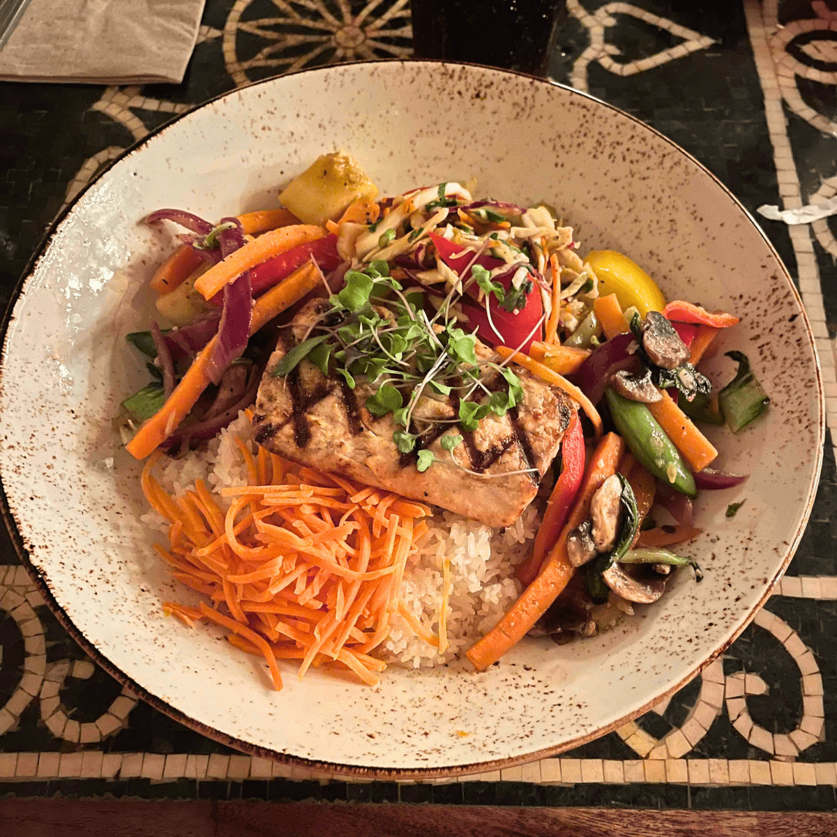 Animal Kingdom restaurants meal from Yak & Yeti