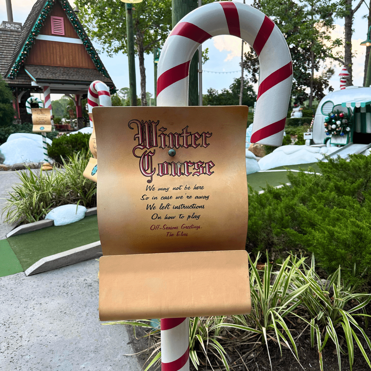 Miniature golf at Disney 