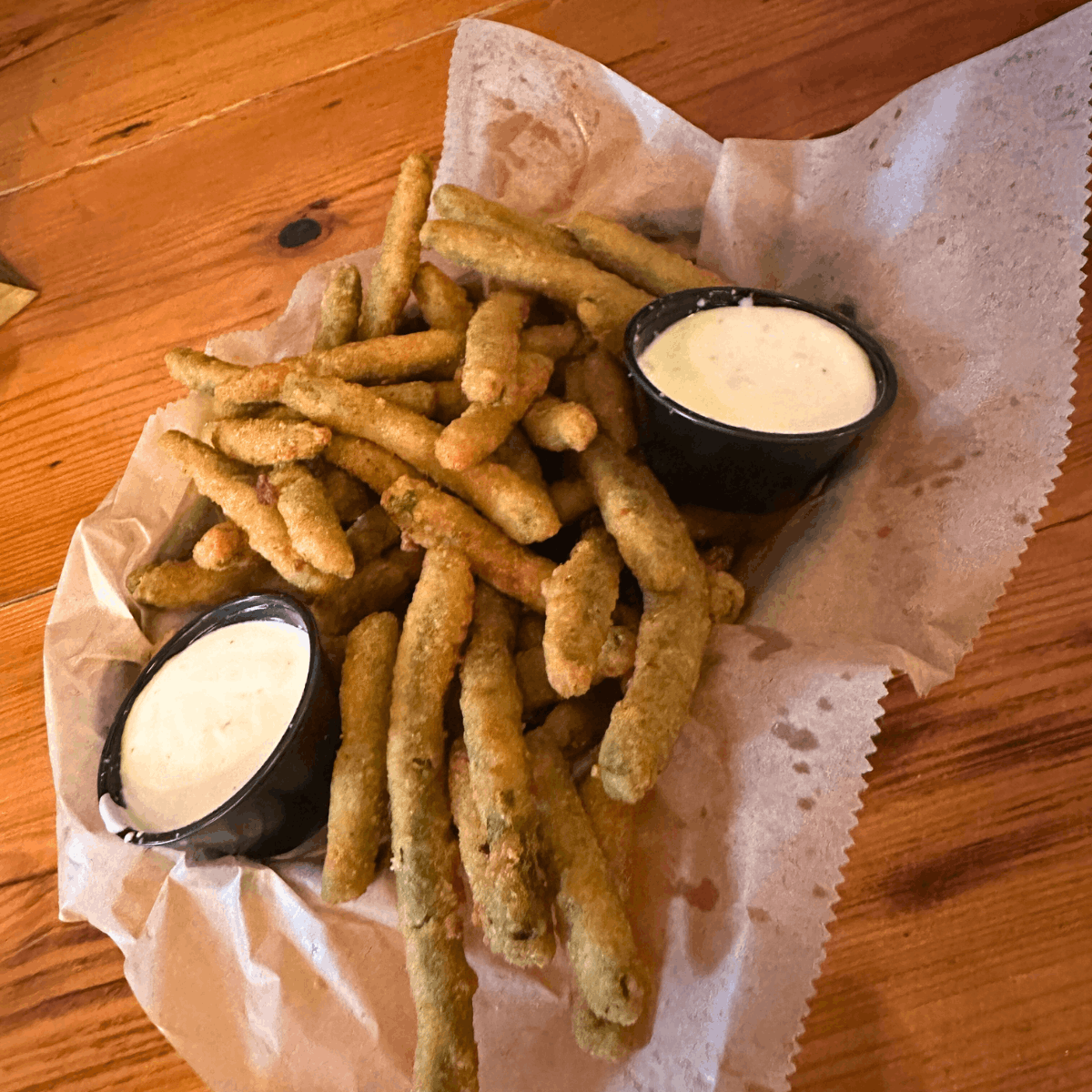 Columbus Georgia The Black Cow fried green beans