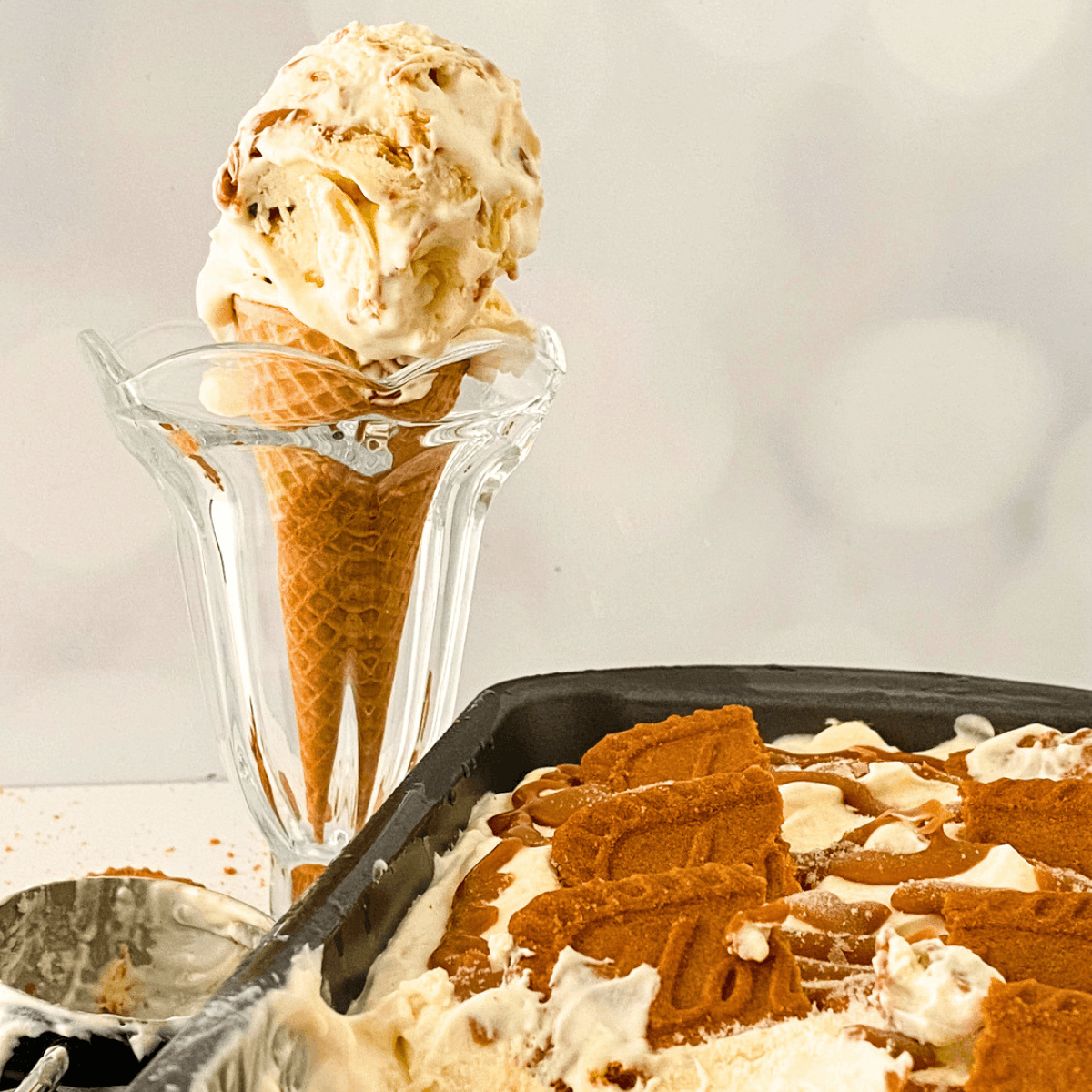 Biscoff Cheesecake Ice Cream