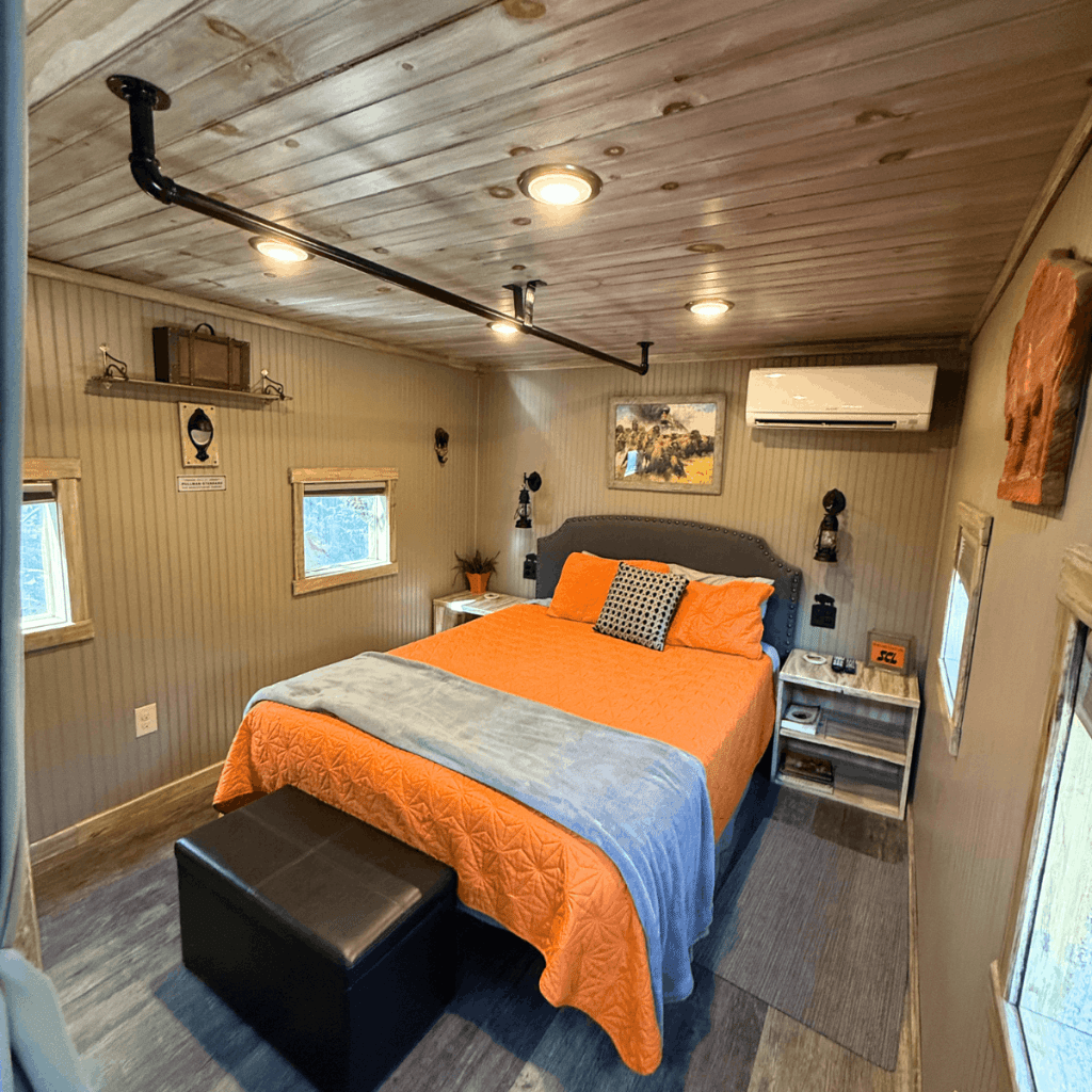 Staying in a Caboose in North Carolina at Buffalo Creek Vacations