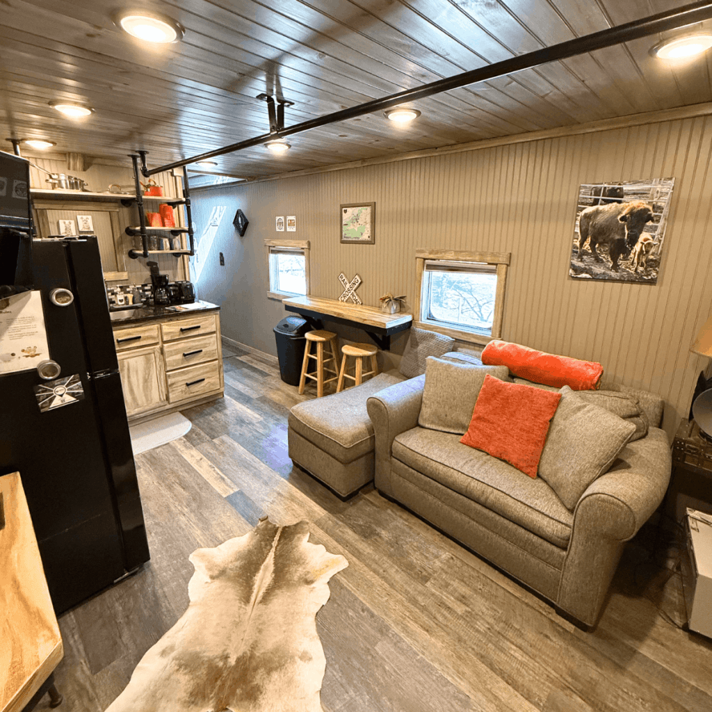 Staying in a Caboose in North Carolina at Buffalo Creek Vacations