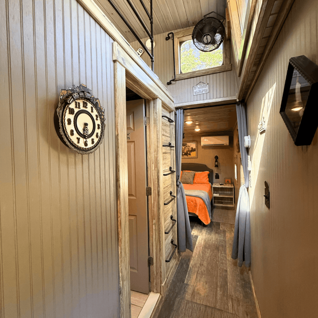 Staying in a Caboose in North Carolina at Buffalo Creek Vacations