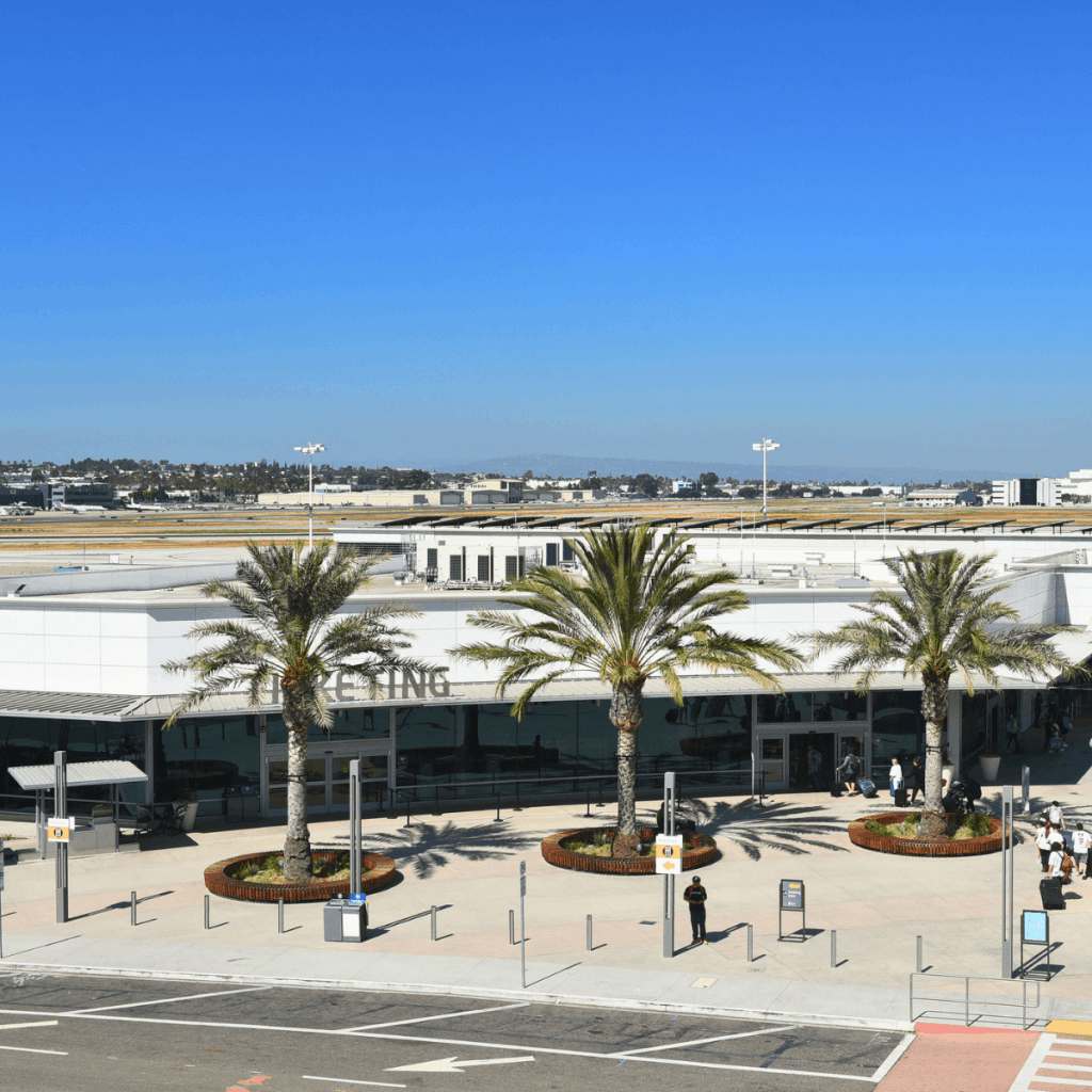 Flying Into Long Beach for Disneyland