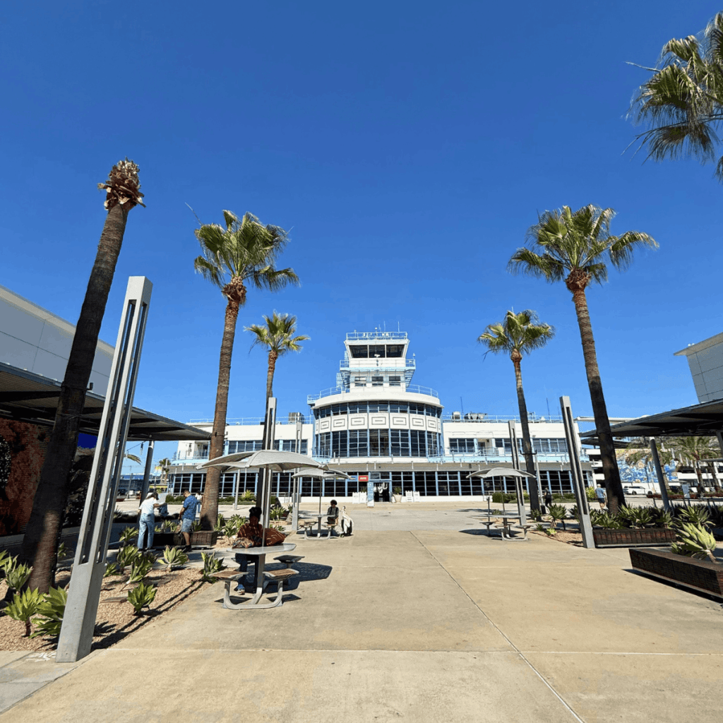 Flying Into Long Beach for Disneyland
