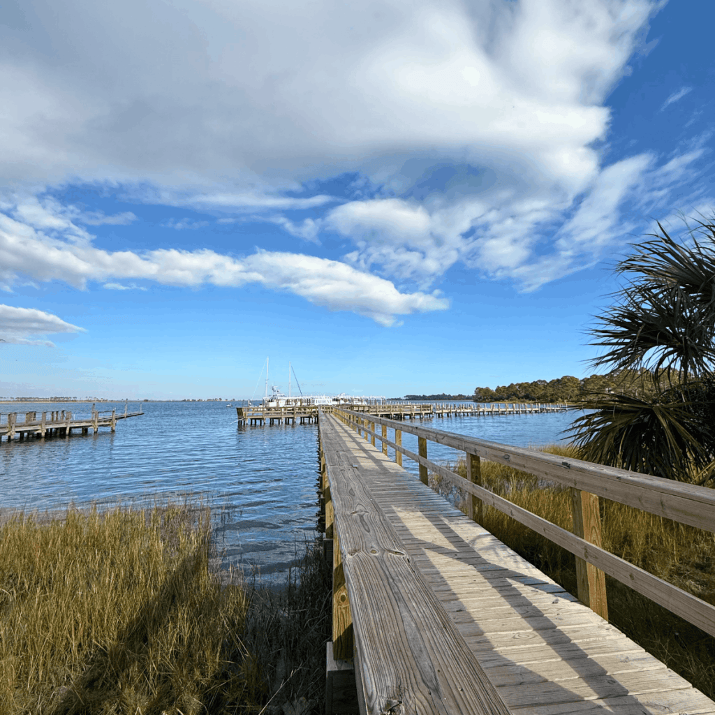 waterfront dining near Tallahassee at Trident Restaurant Panacea 
