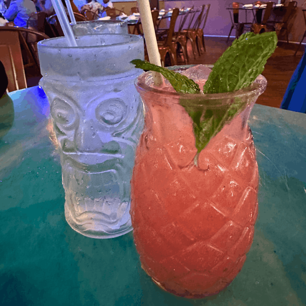 drinks at Trident Restaurant 