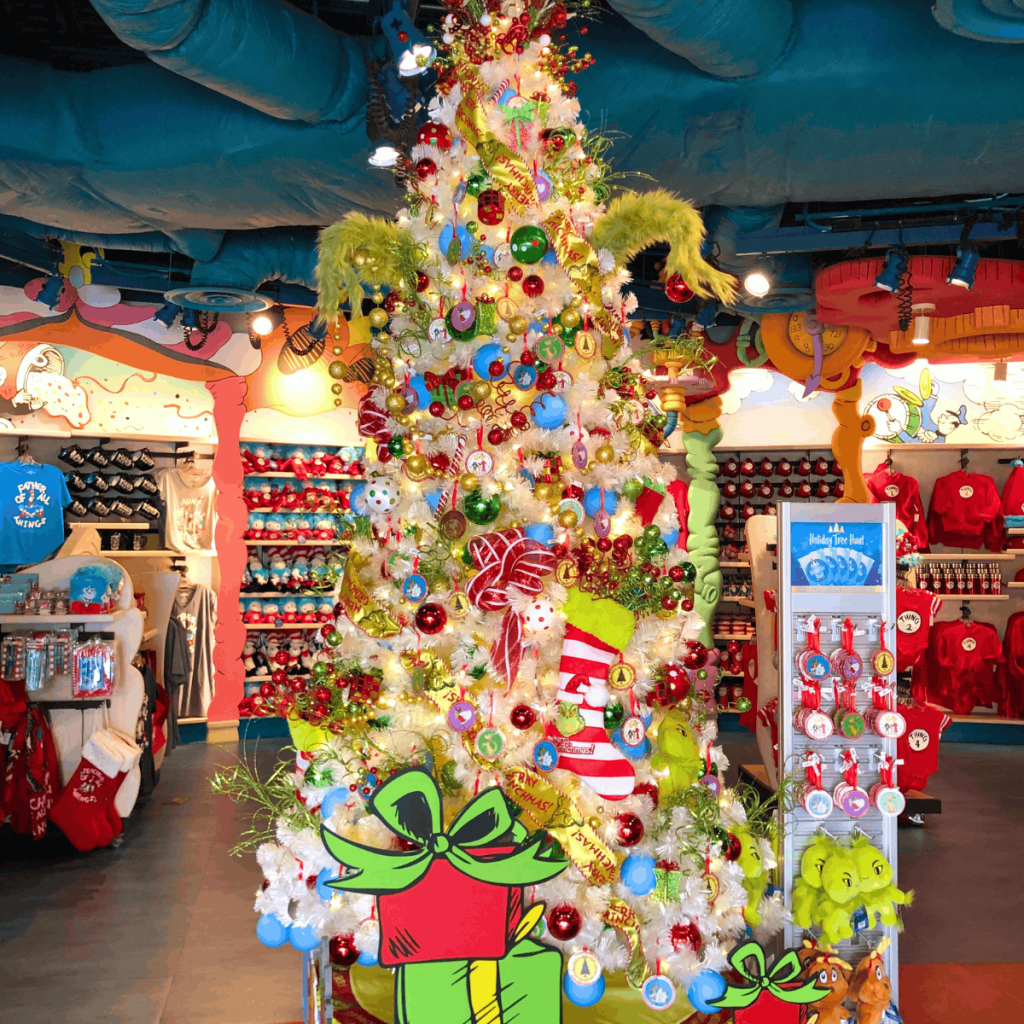 Grinch themed Christmas tree