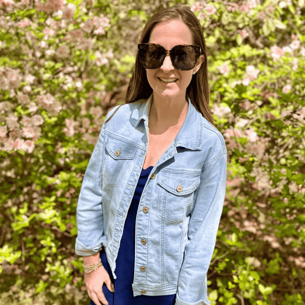 jean jacket styled outfit