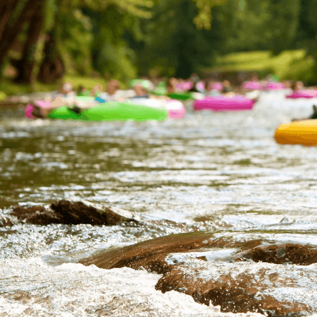 tubing Chattahoochee River in Helen Georgia